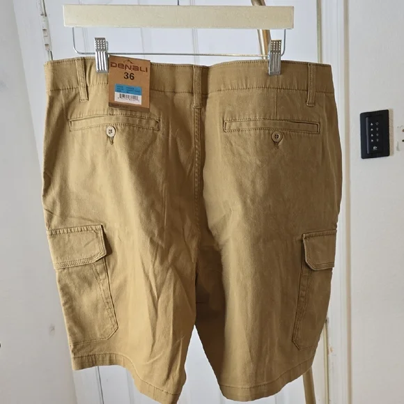 Men's Tan Cargo Shorts - Picture 6 of 6